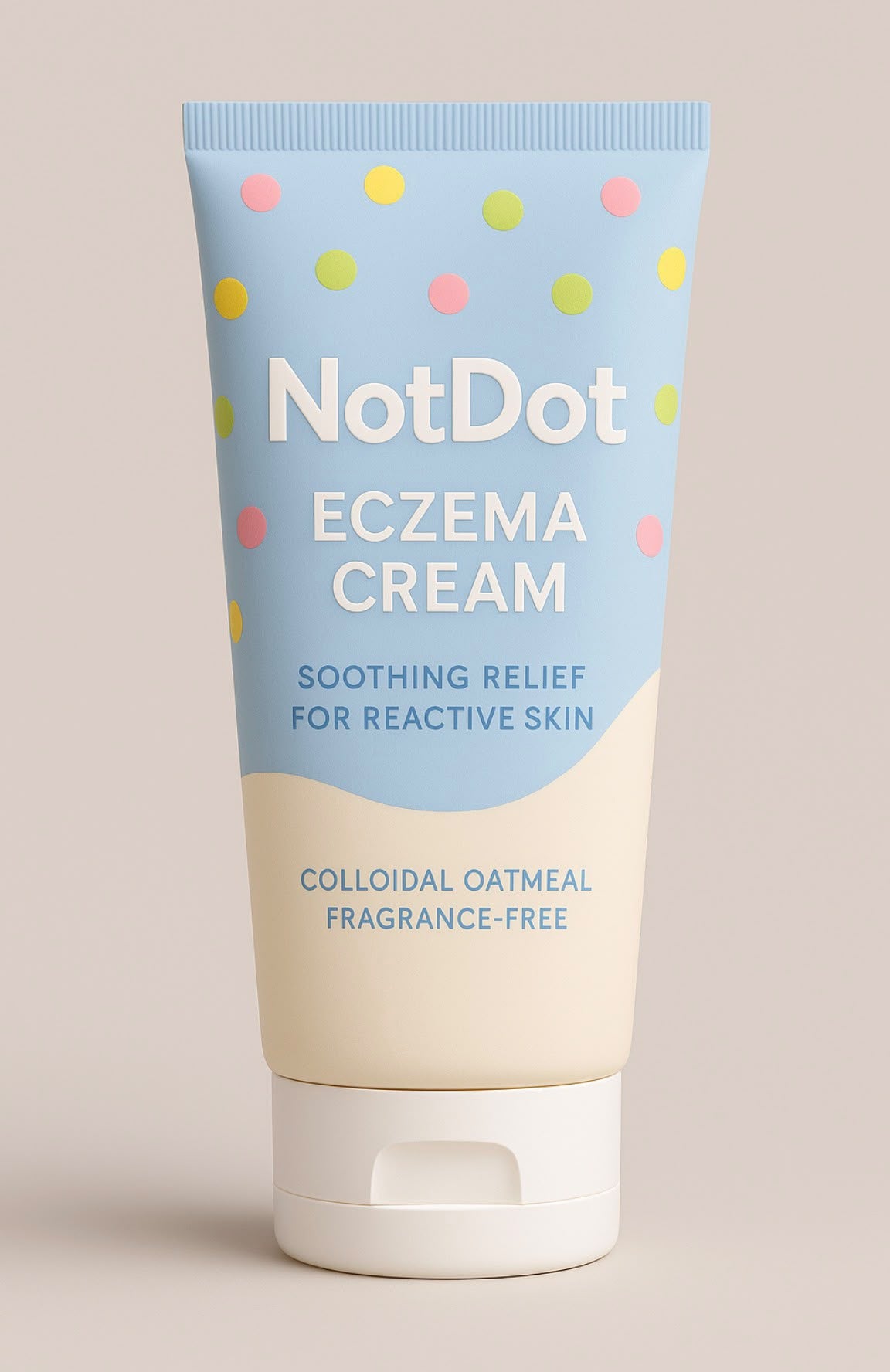NotDot Eczema Cream tube with colloidal oatmeal formula